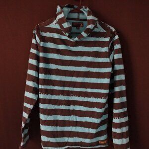 Emerica Hooded Long Sleeve Striped Shirt